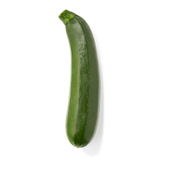 Foto van Courgette op witte achtergrond