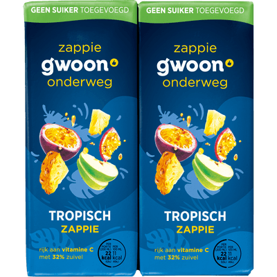 G'woon Zappie tropical 0% 10 x 20 cl