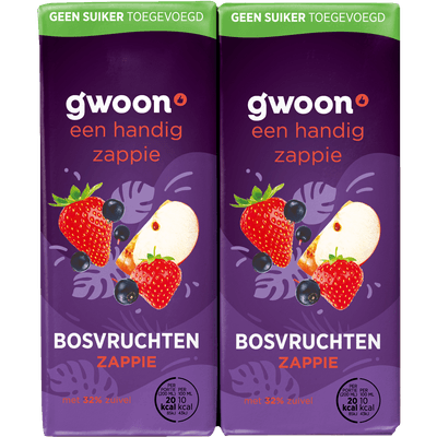 G'woon Zappie bosvruchten 0% 10x20 cl