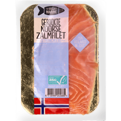 Vis Marine Noorse zalm gerookt minder zout