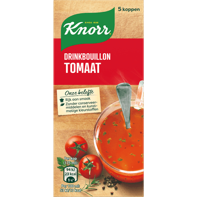 Knorr Drinkbouillon tomaat 5 stuks