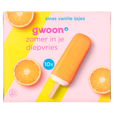 G'woon Sinas vanille ijsjes 10 stuks