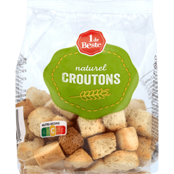 Foto van 1 de Beste Salade croutons op witte achtergrond