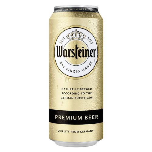 Foto van Warsteiner Pilsener op witte achtergrond