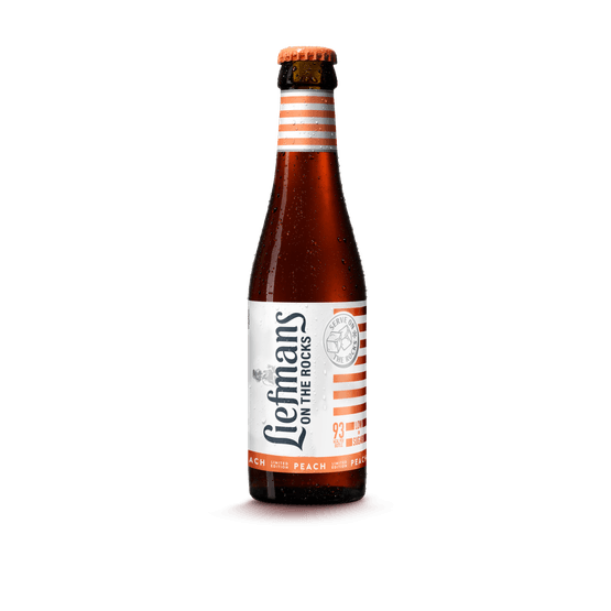 Foto van Liefmans Fruitbier peach op witte achtergrond