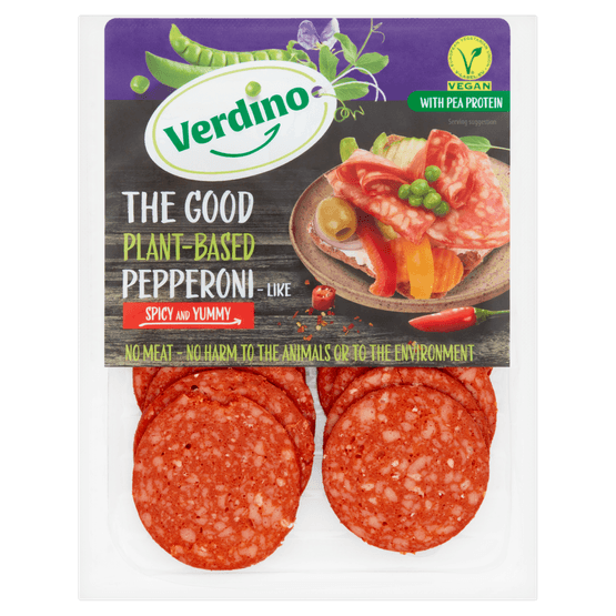 Foto van Verdino Pepperoni op witte achtergrond