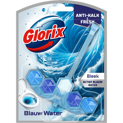 Glorix Toiletblok blauw water turquoise