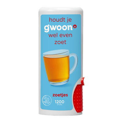 G'woon Zoetstoftabletten 1200 stuks