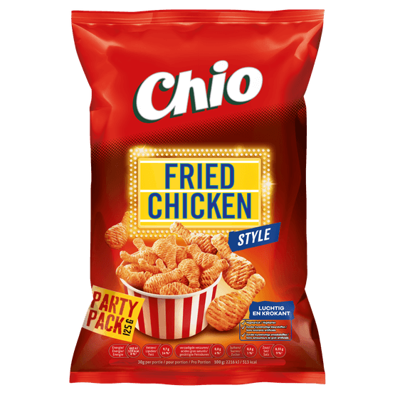 Foto van Chio Fried chicken partypack op witte achtergrond