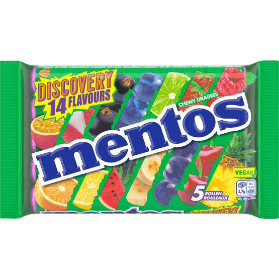 Foto van Mentos Discover 5 stuks op witte achtergrond