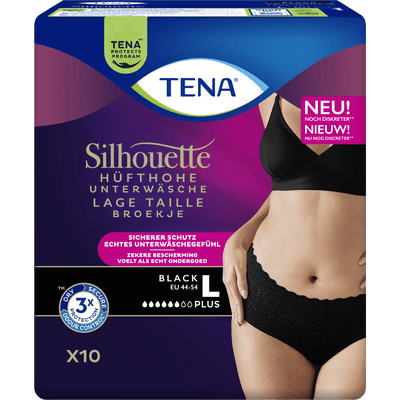 Tena Silhouet black plus l