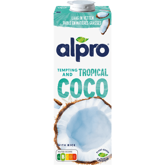 Foto van Alpro Kokosnootdrink op witte achtergrond