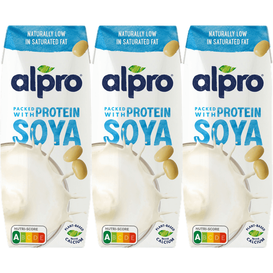 Foto van Alpro Soja drink original op witte achtergrond