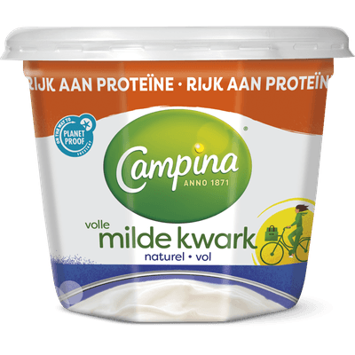 Campina Volle milde kwark naturel