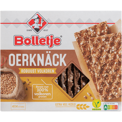 Bolletje Oerknack robuust volkoren 4 x 4 stuks