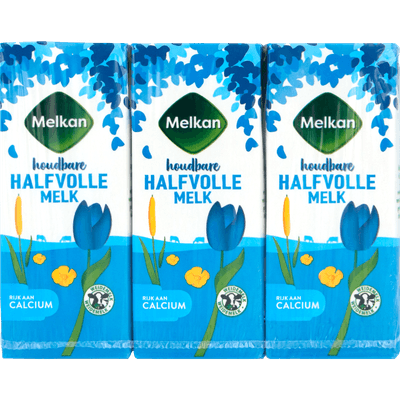 Melkan Houdbare melk halfvol 6 pack