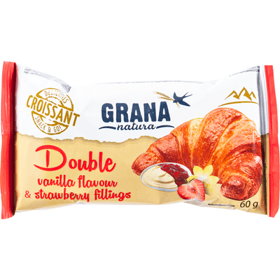 Grana Natura Croissant vanille en aardbei