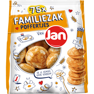 Jan Poffertjes familiezak 75 stuks