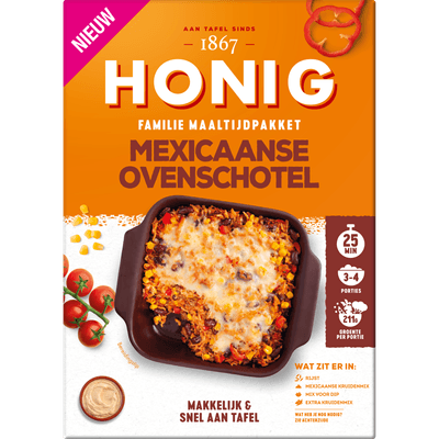 Honig Familiegerecht mexicaanse ovenschotel