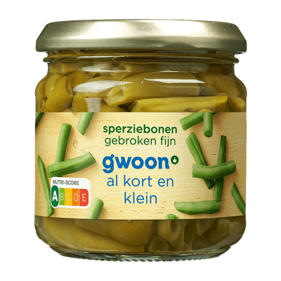 G'woon Sperziebonen fijn gebroken