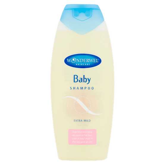 Foto van Wonderwel Babyshampoo op witte achtergrond