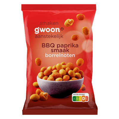 G'woon Borrelnoten bbq paprika