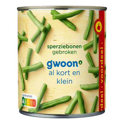 G'woon Sperziebonen gebroken