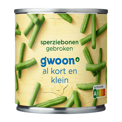 G'woon Sperziebonen gebroken