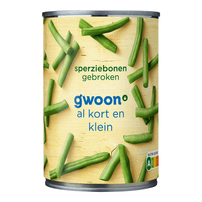 G'woon Sperziebonen fijn gebroken