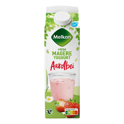 Melkan Vruchtenyoghurt aardbei