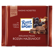 Ritter Sport Melkchocolade rozijn hazelnoot