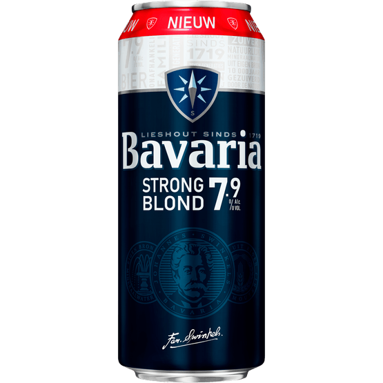 Foto van Bavaria Strong blond op witte achtergrond