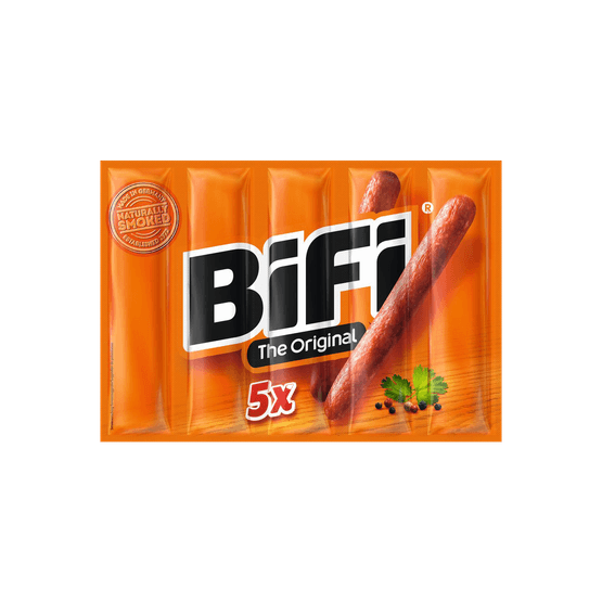 Foto van Bifi Original 5-pack op witte achtergrond