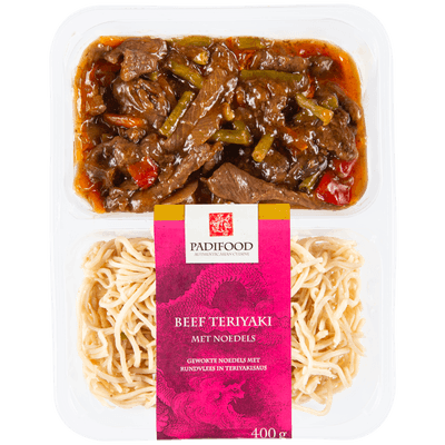 Padifood Beef teriyaki met noedels