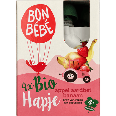 Bonbébé Biohapje appel-aardbei