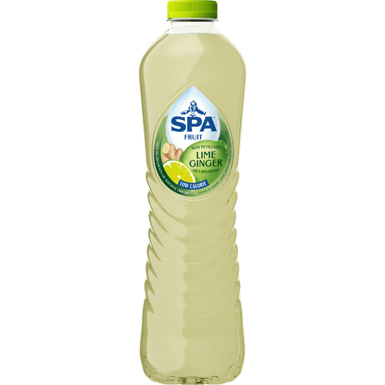 Foto van Spa Fruit lime ginger op witte achtergrond