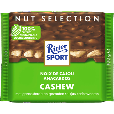 Ritter Sport Chocoladereep cashewnoot