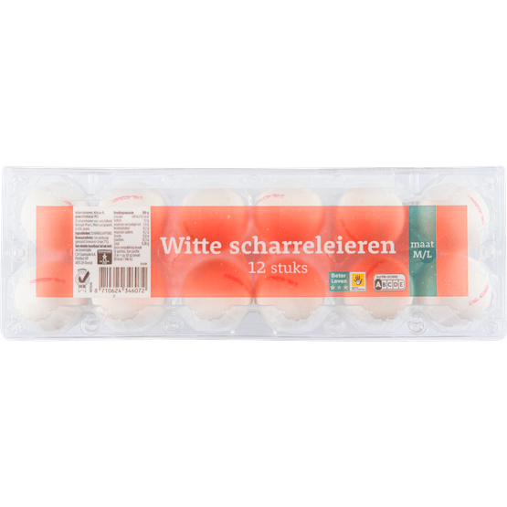 Foto van Scharreleieren M/L op witte achtergrond