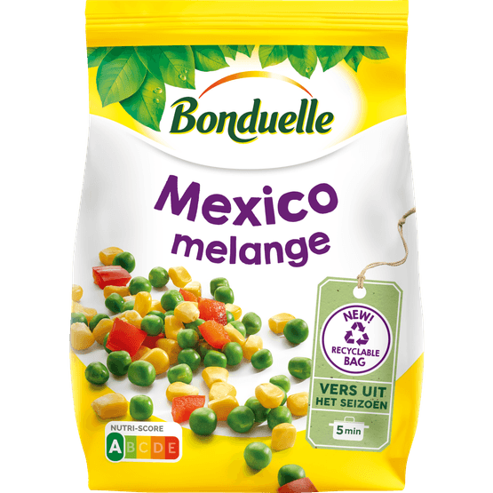 Foto van Bonduelle Mexico melange op witte achtergrond