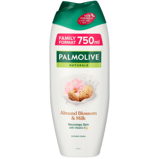 Foto van Palmolive Douchegel naturals amandel op witte achtergrond