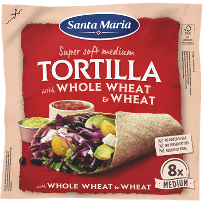 Santa Maria Tortilla whole wheat 8 stuks