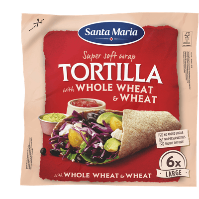 Santa Maria Tortilla whole wheat large 6 stuks