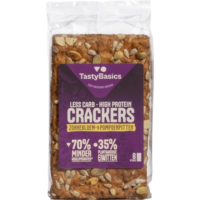 TastyBasics Cracker zonnebloem-pompoen 8 stuks