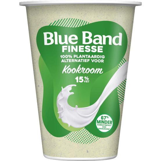 Foto van Blue Band Alternatief kookroom vegan finesse plant op witte achtergrond