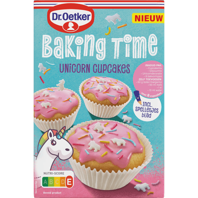 Dr. Oetker Cupcakes baking time unicorn