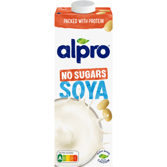 Foto van Alpro Sojadrink No Sugars op witte achtergrond