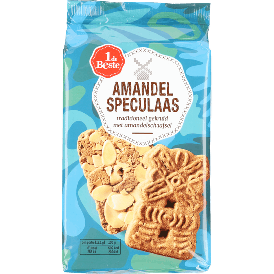 Foto van 1 de Beste Amandelspeculaas op witte achtergrond