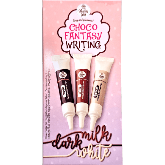 Foto van Baking Fun Writing tubes choco op witte achtergrond