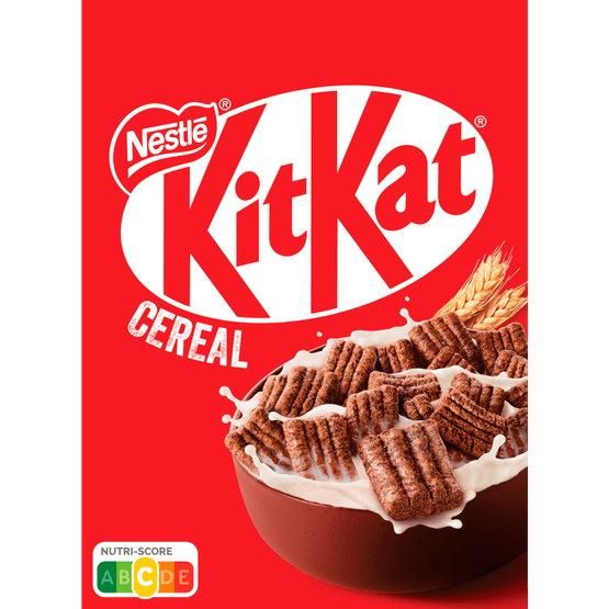 Foto van Nestlé Cereal kitkat op witte achtergrond