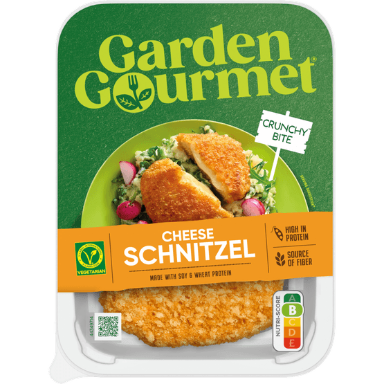 Foto van Garden Gourmet Kaasschnitzel 2x op witte achtergrond